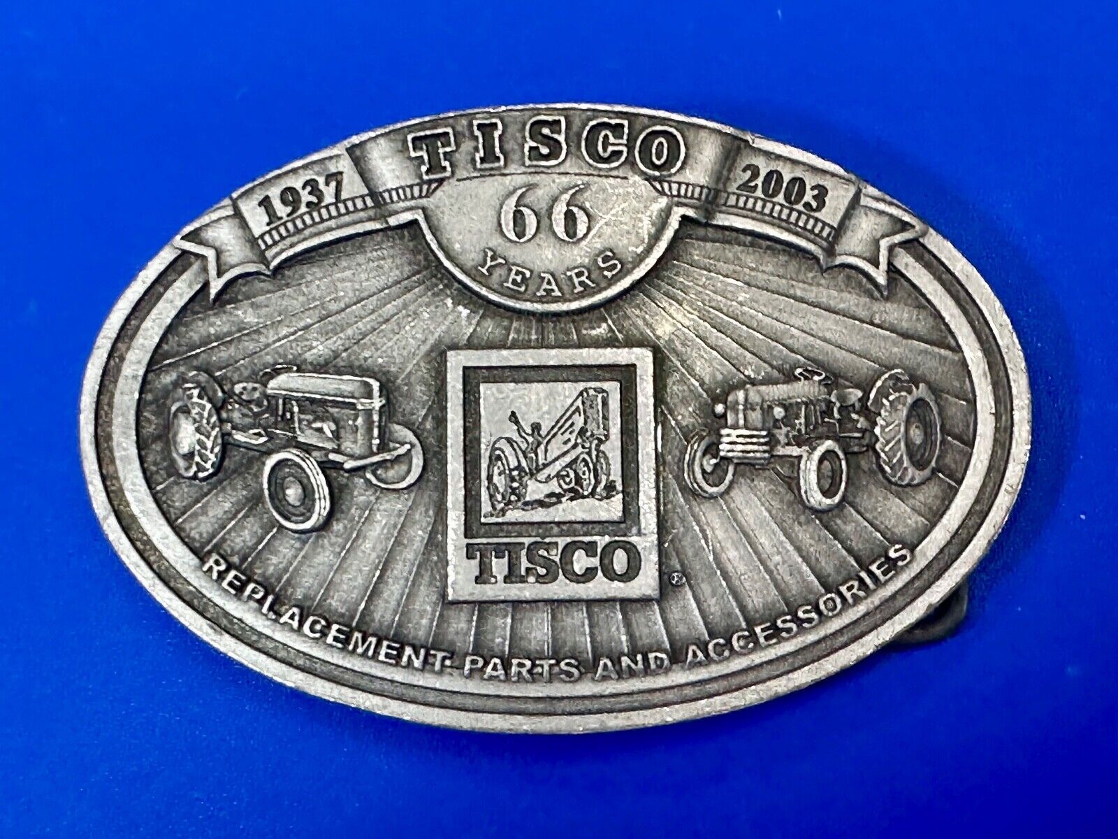 Tisco Farm Tractor Replacement Parts and Accessories vintage 2003 belt buckle