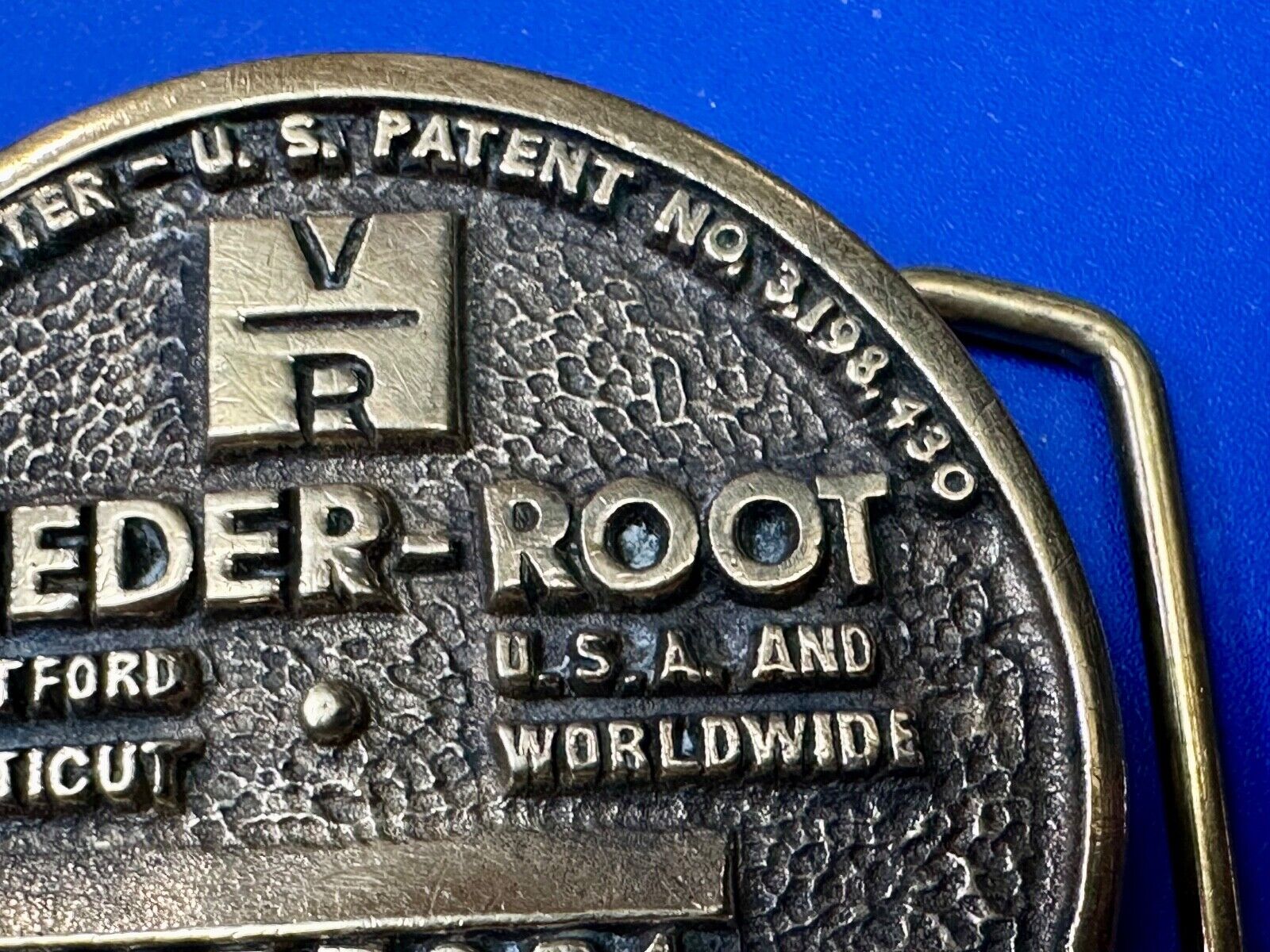 VEEDER-ROOT WHEEL END HUBODOMETERS Belt Buckle By Paul Rollins Associates