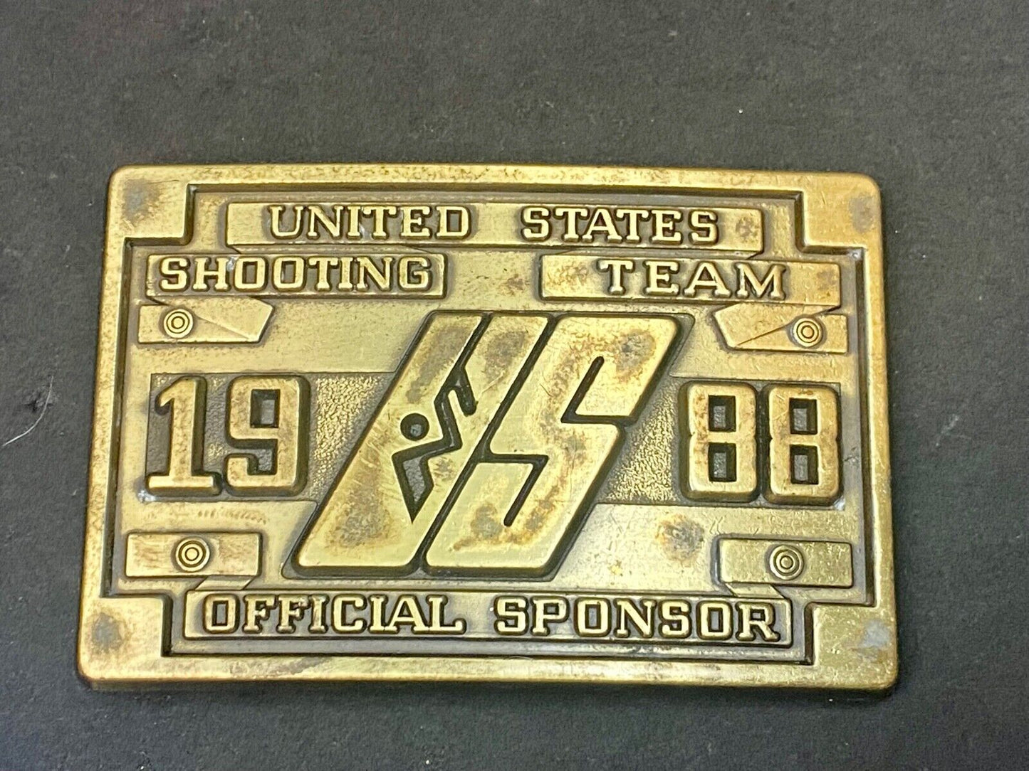 United States Shooting Team 1988, Official Sponsor Belt Buckle Seoul Korea