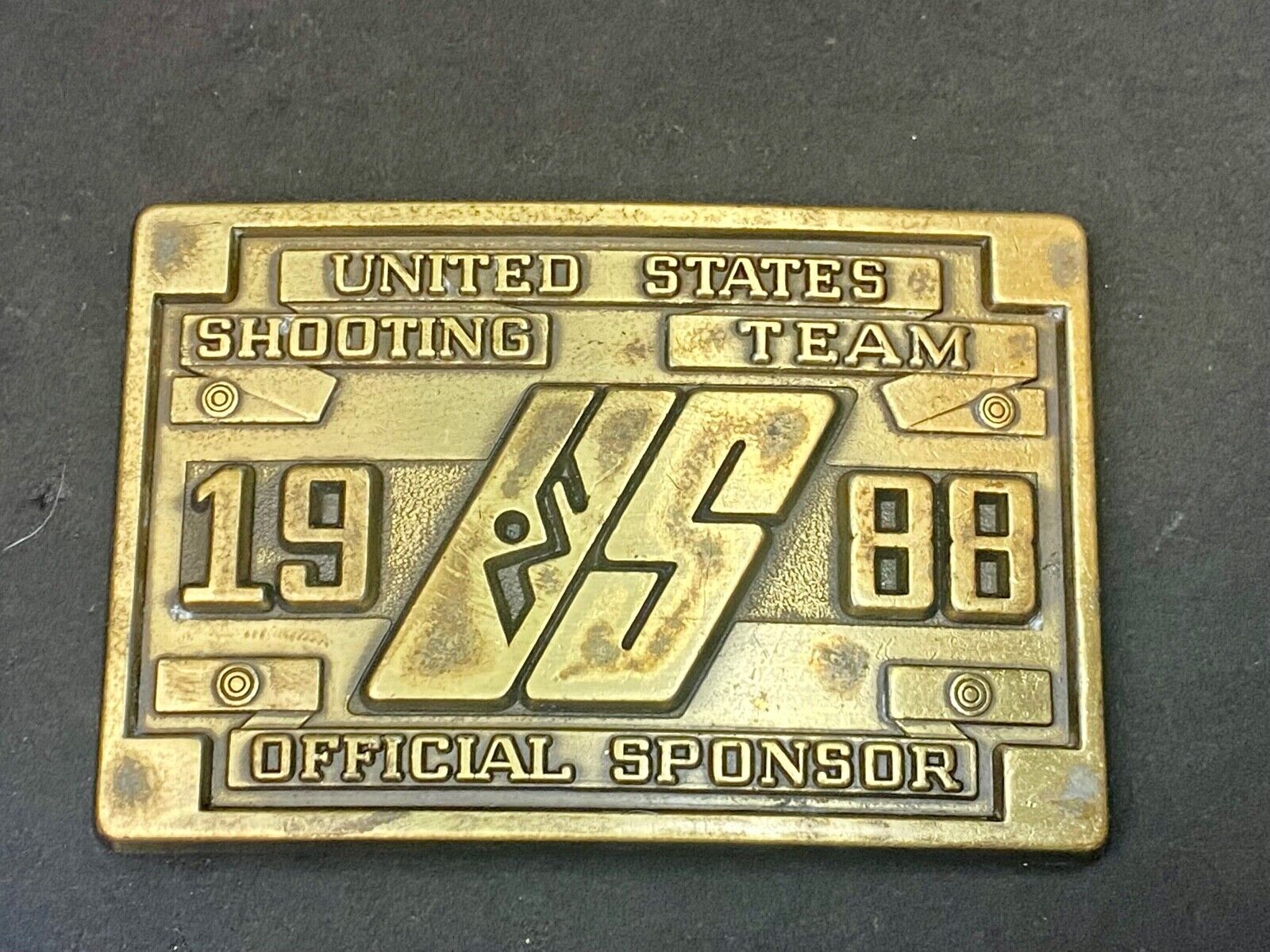 United States Shooting Team 1988, Official Sponsor Belt Buckle Seoul Korea