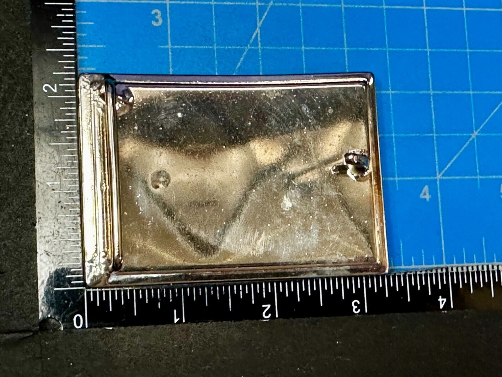Texas State Flag Colors Stars and Stripes on silver tone Belt Buckle