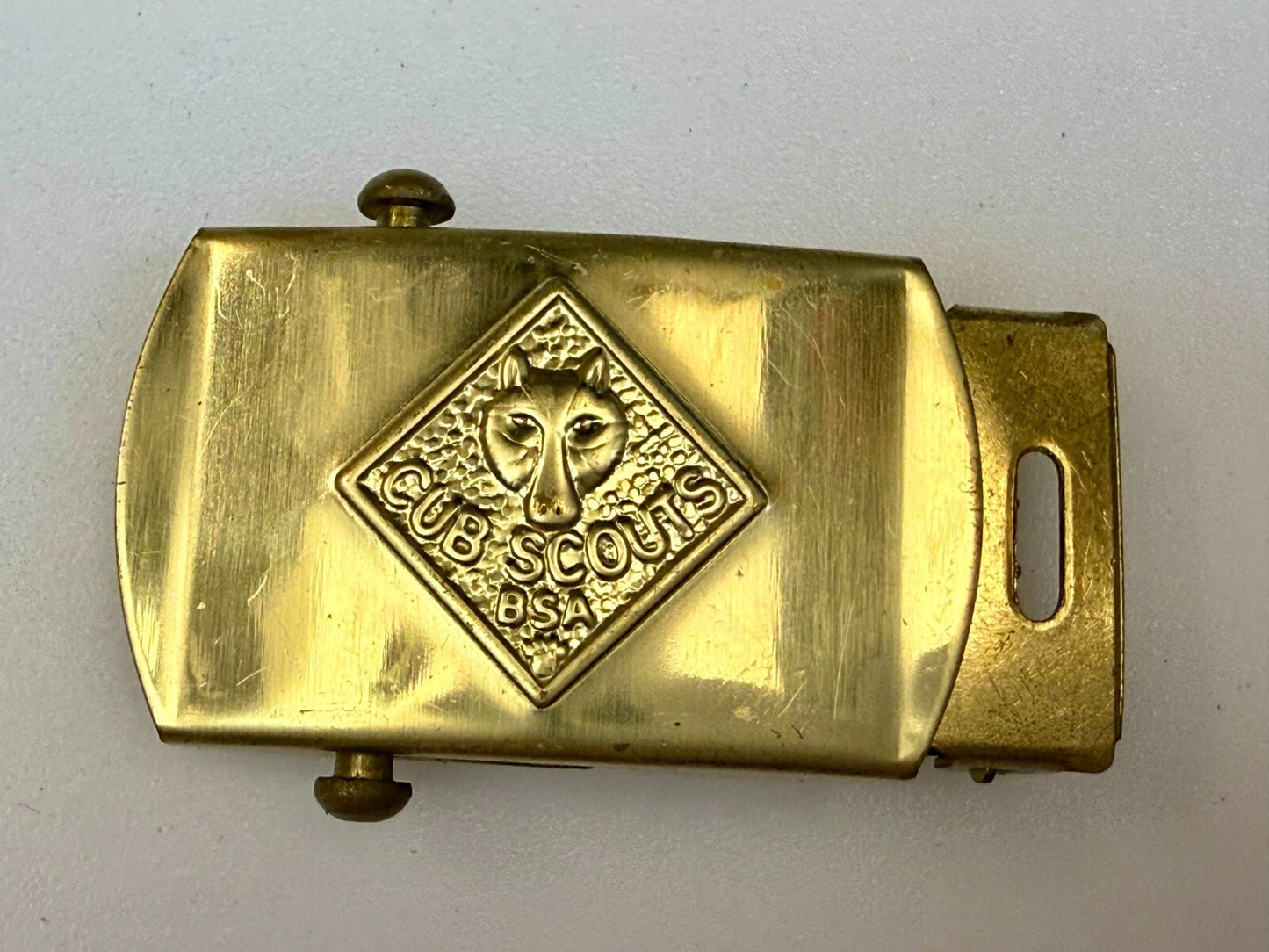 Vintage Cub Scouts Uniform BSA Replacement Solid Brass Belt Buckle