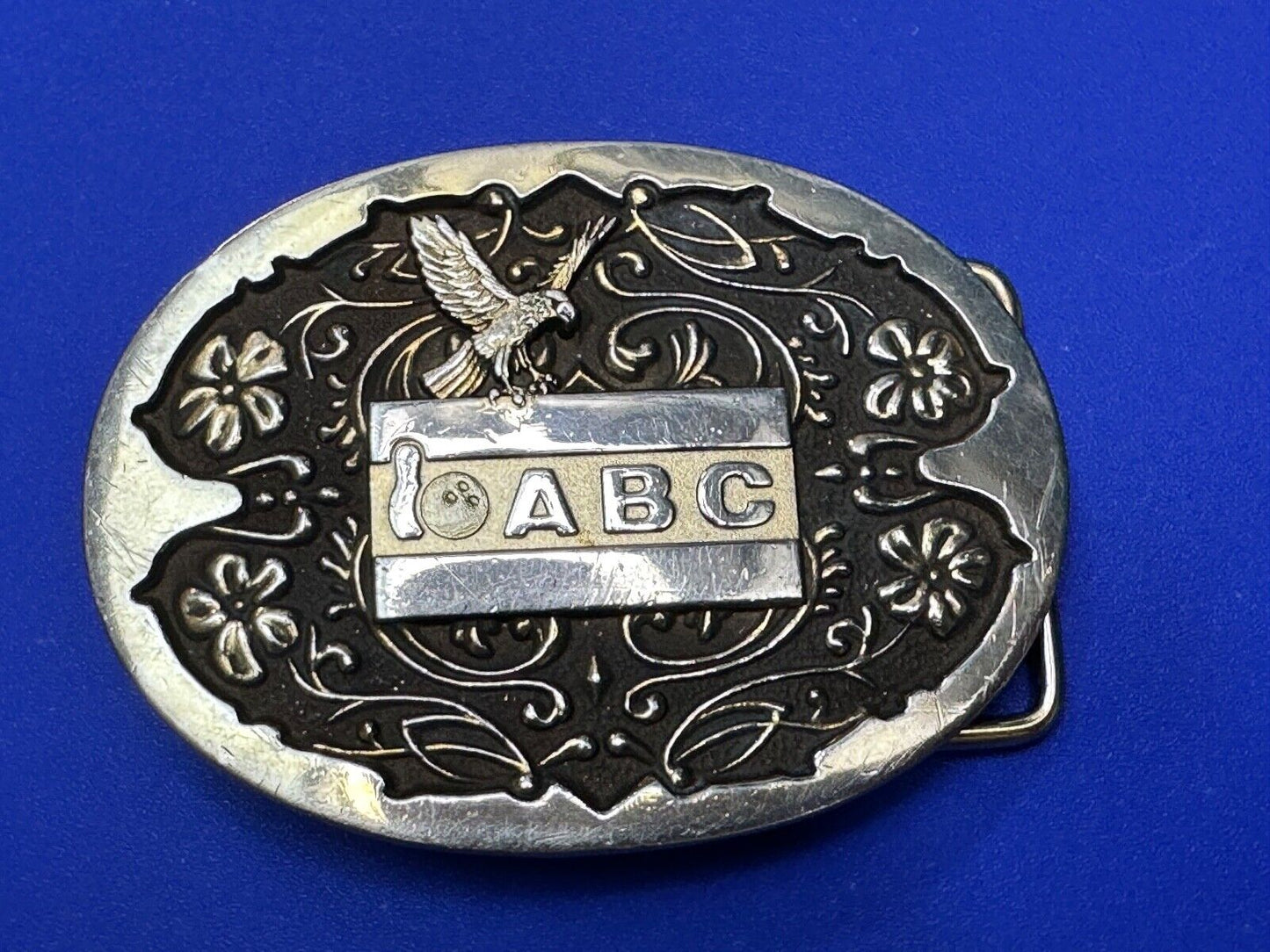 ABC Bowling Trophy Beautiful Sports Award Modern Western Belt Buckle by Balfour