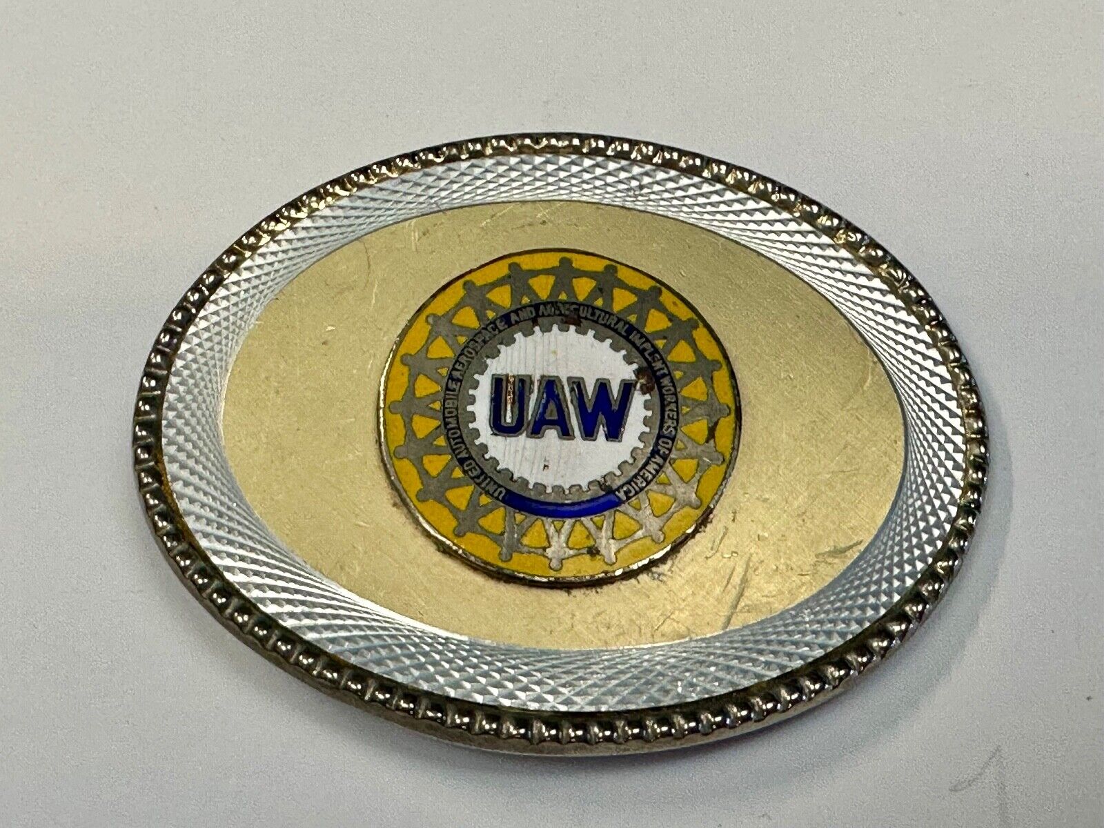 United Automobile Aerospace and Agricultural Implement Workers Belt Buckle - W
