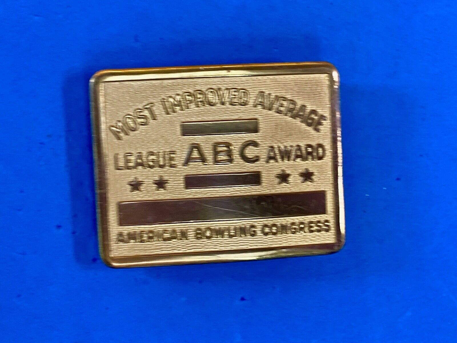 Abc American Bowling Congress  Belt Buckle - Most Improved League Award 