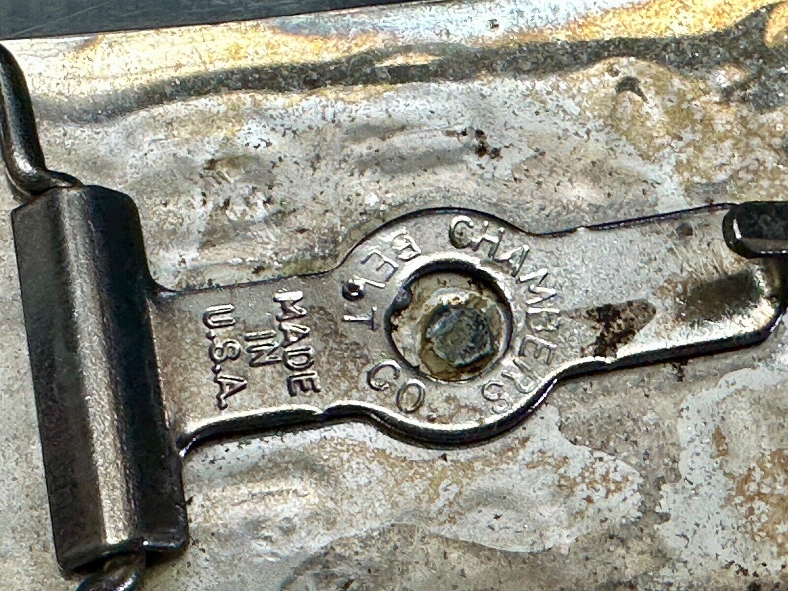 Vintage Chambers Western Cattle Branding Signs Belt Buckle without Centerpiece