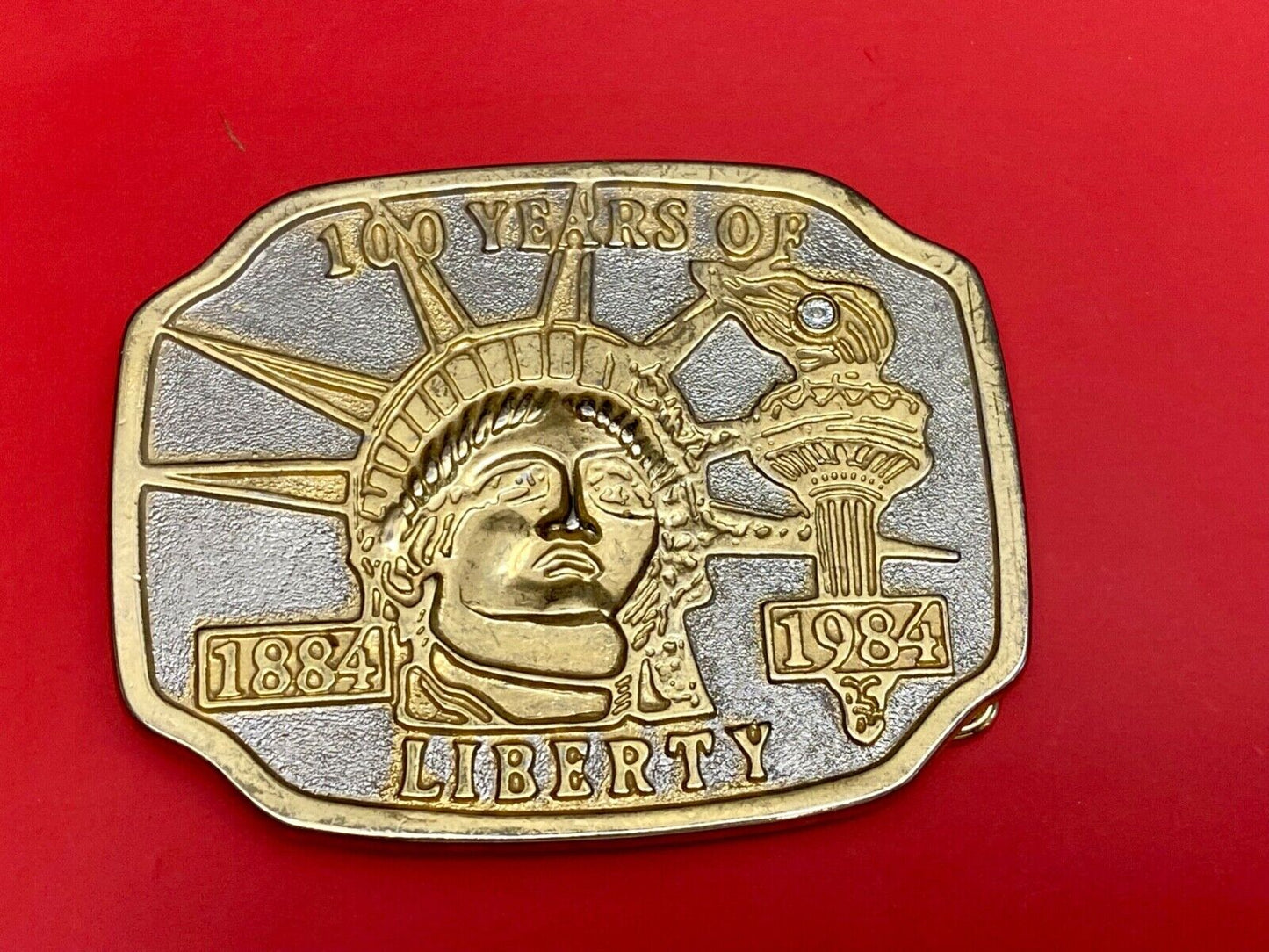 100 YEARS OF LADY LIBERTY -  1986 New York City commemorative belt buckle