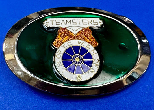 Teamsters I. B.OF T.C. W. & H. OF A. Organization Union USA Belt Buckle
