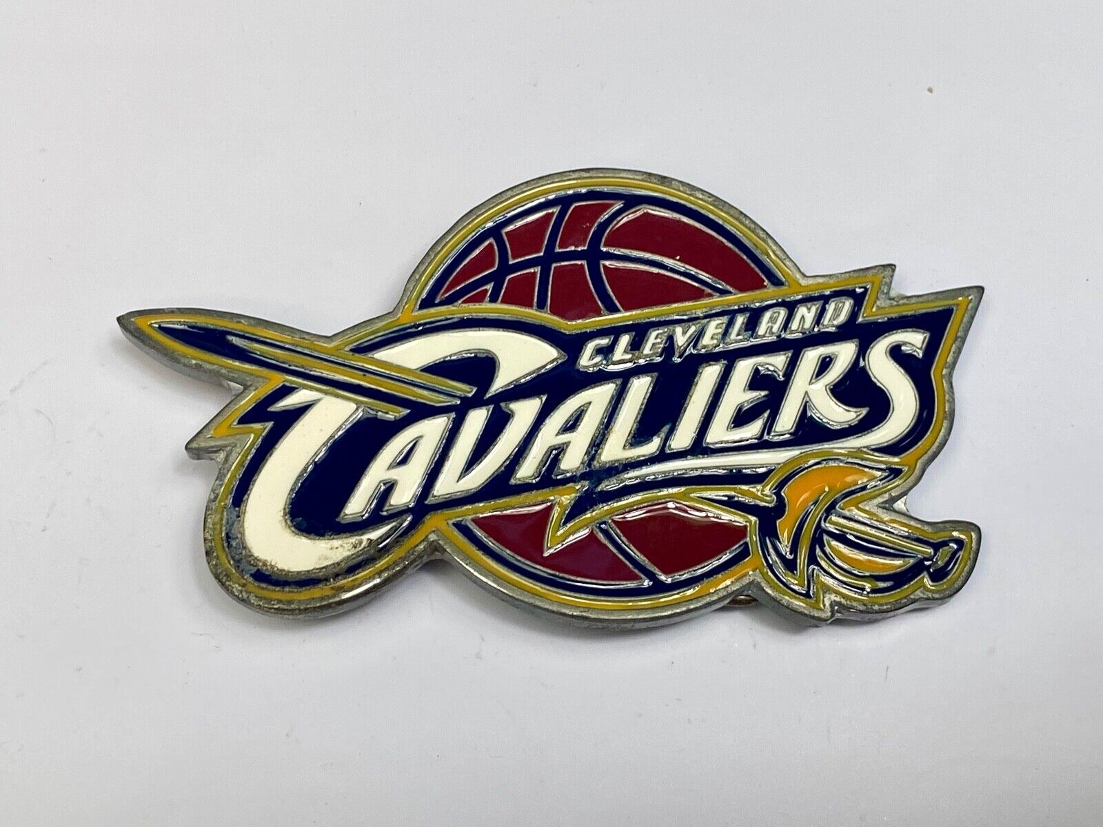 Used-  to repair  - CLEVELAND CAVALIERS NBA BASKETBALL BELT BUCKLE 