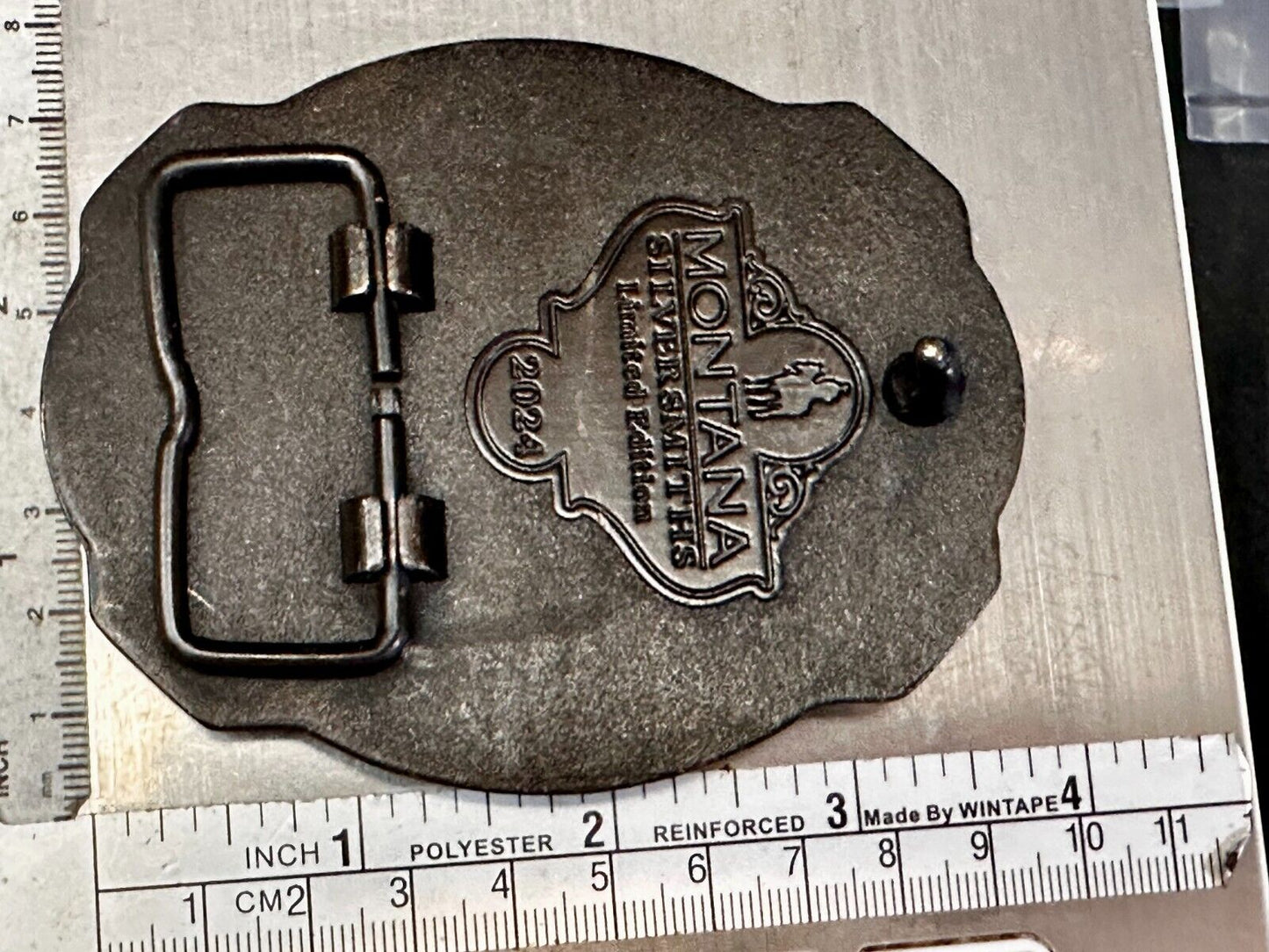 2024 Pendleton Whiskey Let'er Buck Rodeo Cowboy Montana Silversmiths Belt Buckle