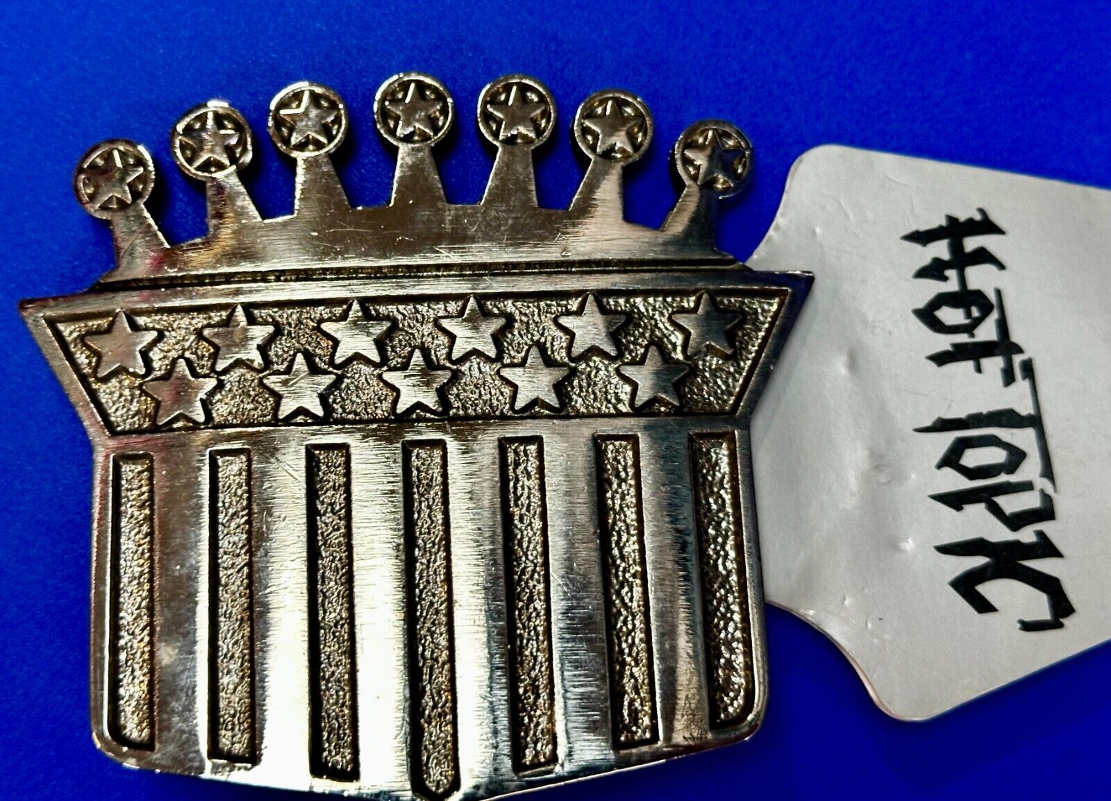 American Flag Style Crown The Originator Not The Imitator Belt Buckle Made in US