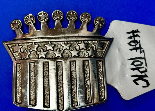 American Flag Style Crown The Originator Not The Imitator Belt Buckle Made in US