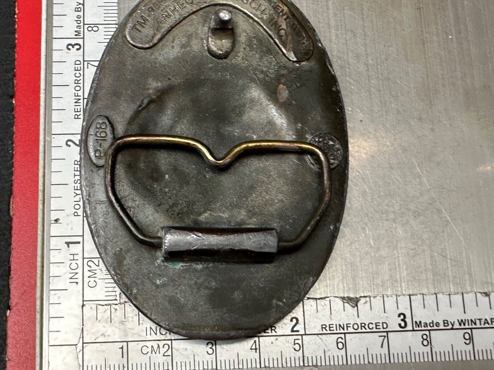 ANHEUSER BUSCH Eagle Vintage Beer Collectors Brewery Company Emblem Belt Buckle