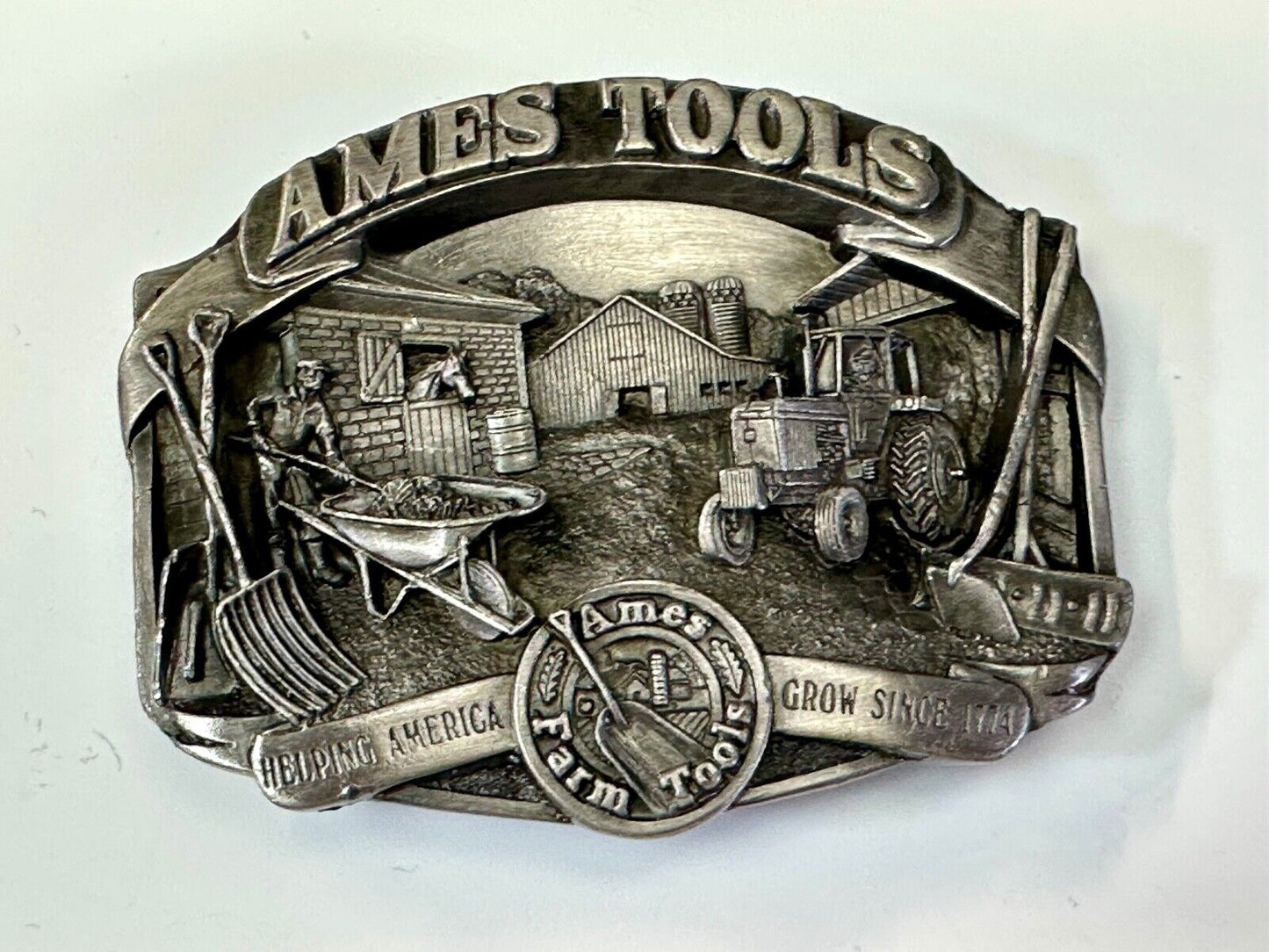 Ames Tools, helping America Grow 1989 Siskiyou Belt Buckle Lawn & garden supply