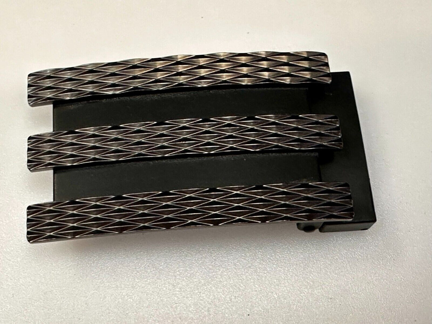 Adidas Golf 3 Stripe Matte Black Color - Trophy Award Style Belt Buckle