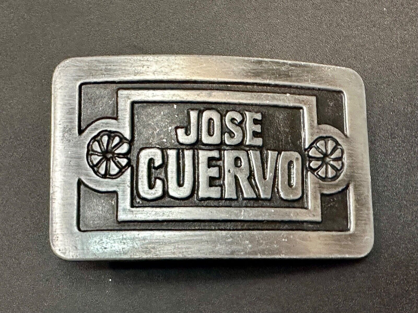 80 Proof!  JOSE CUERVO TEQUILA VINTAGE 1977 BELT BUCKLE HARTFORD CT ORIGINAL