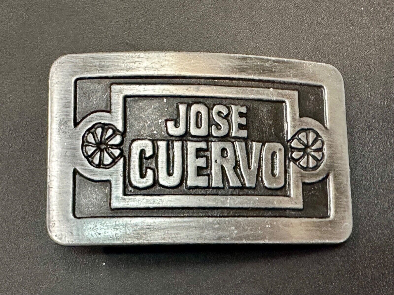 80 Proof!  JOSE CUERVO TEQUILA VINTAGE 1977 BELT BUCKLE HARTFORD CT ORIGINAL