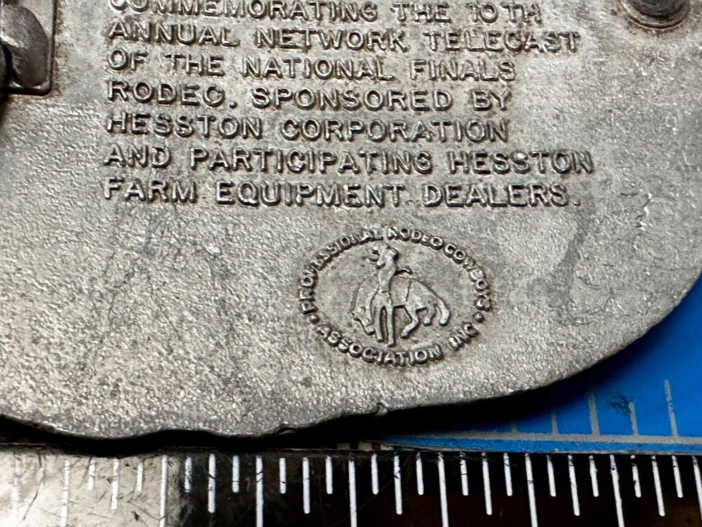 25 Year Anniversary Hesston NFR National Finals Rodeo Cowboys Belt Buckle
