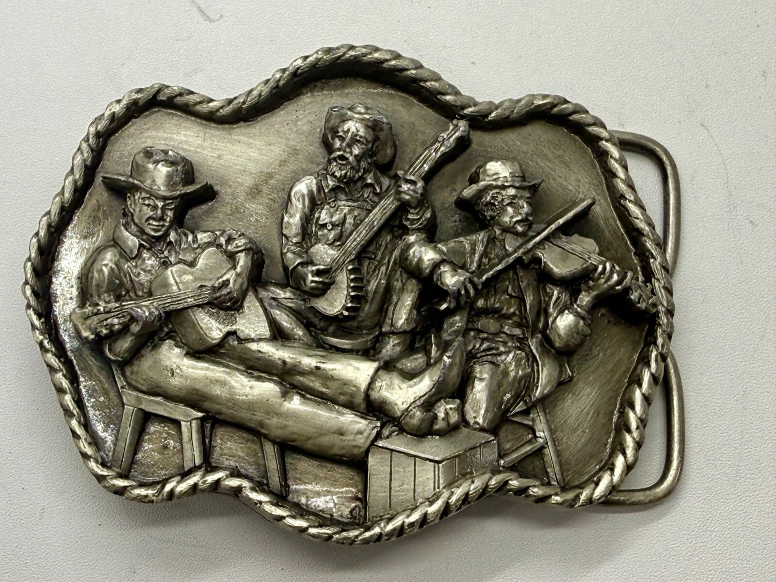 American Country Bluegrass Music Commemorate Vintage 1983 Siskiyou Belt Buckle