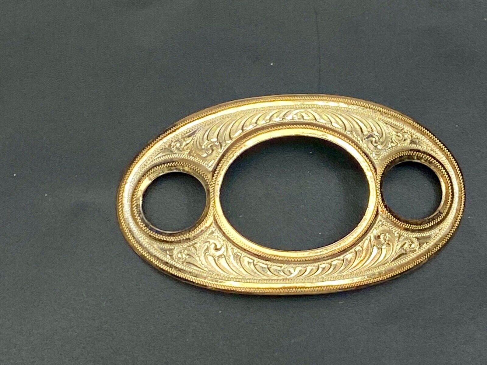 Unique Shape, Mixed Metal Western Flower Swirl Belt Buckle Scarf Shoe Purse Clip
