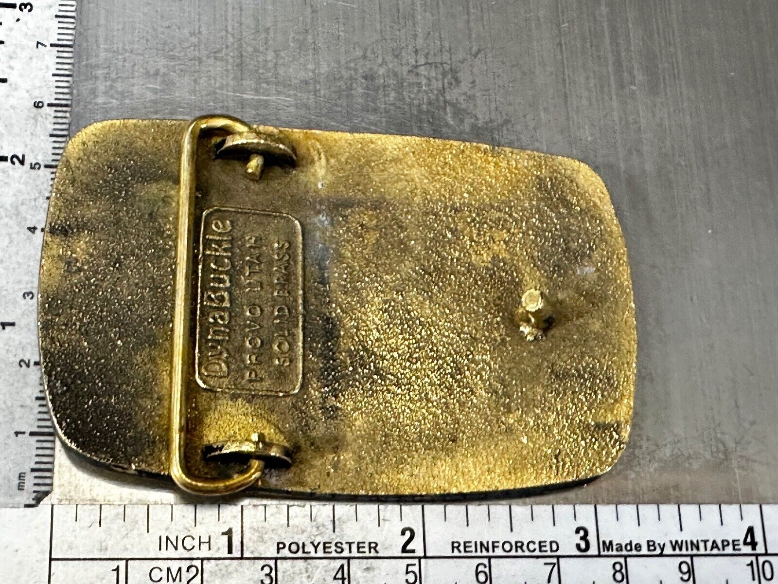 UTAH Railway Train Commemorative Solid Brass VTG 1985 Belt Buckle by DynaBuckle