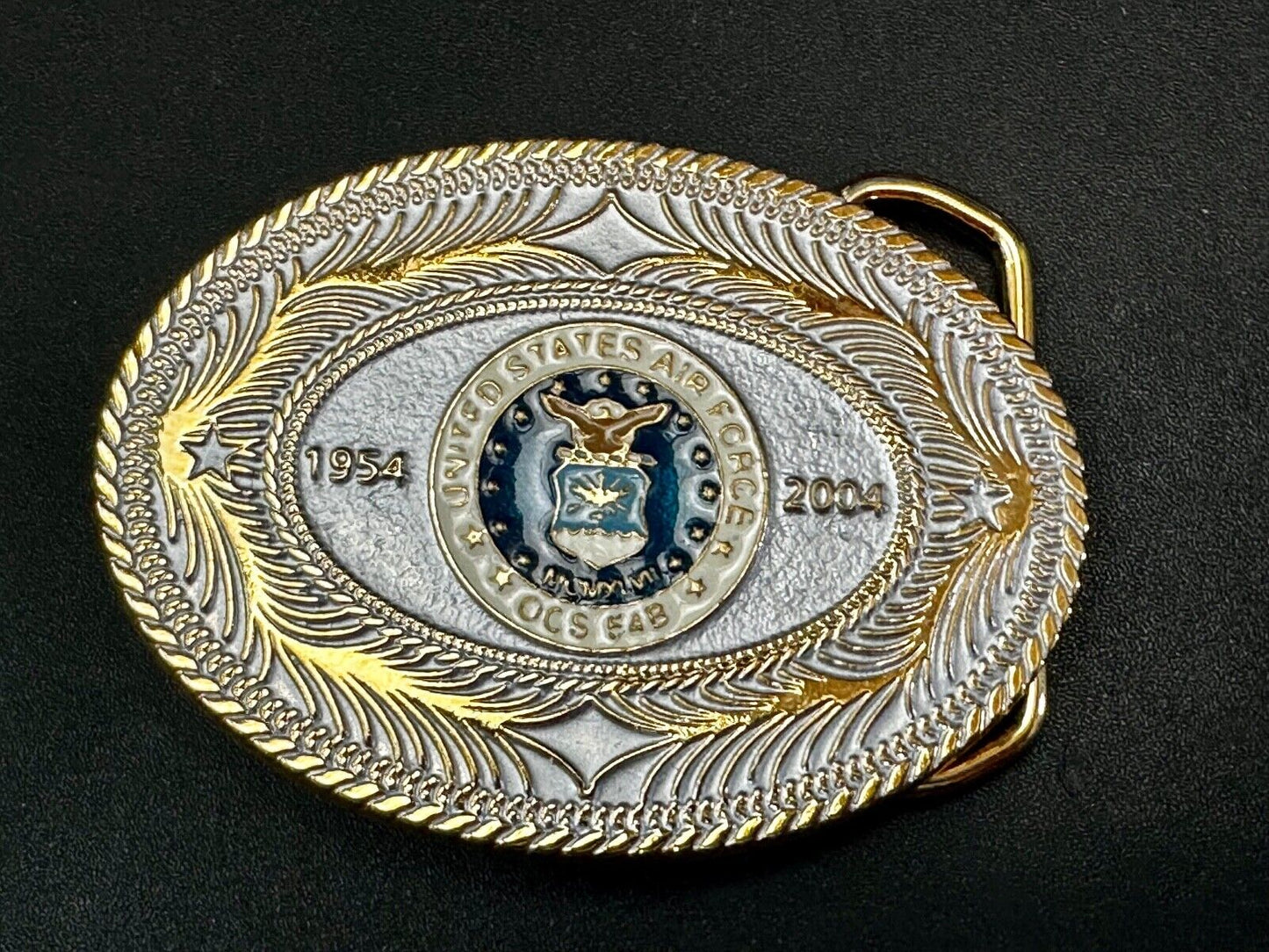 United States Air Force OCS 548 1954 - 2004 Anniversary patriotic Belt Buckle