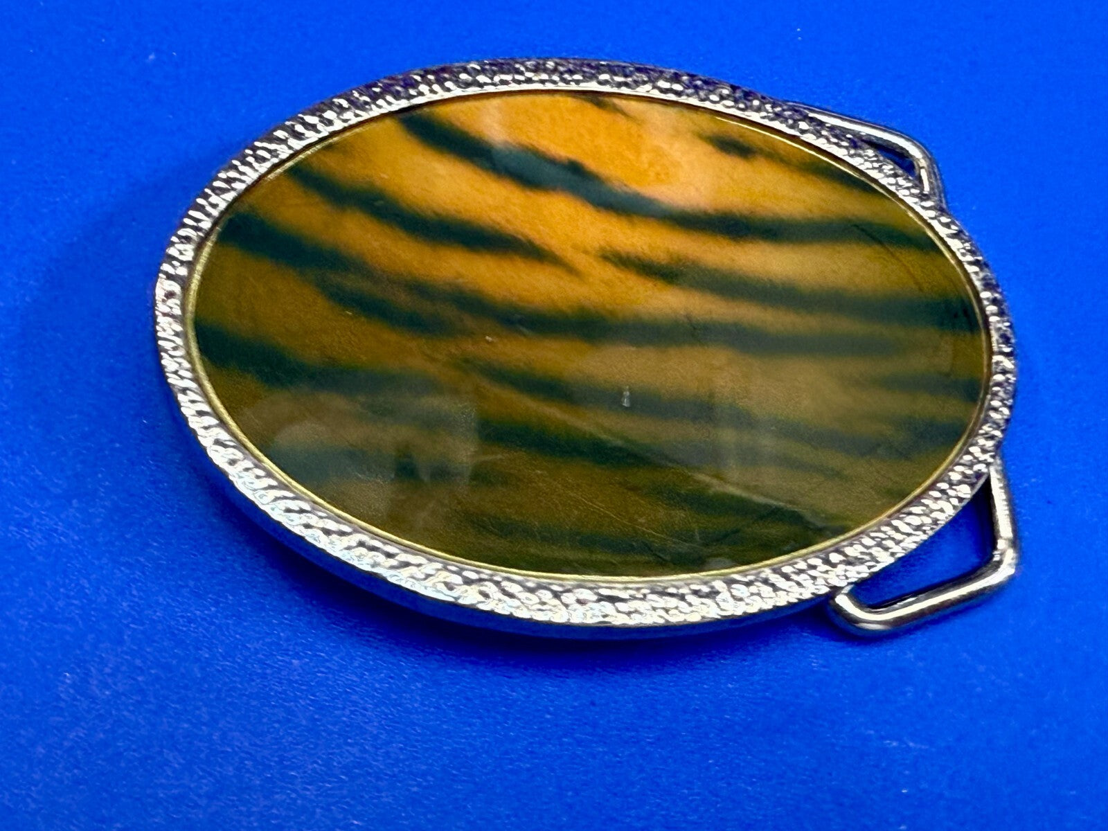 Tiger Stripes Animal Print Pattern Vintage Retro 3" Wide Belt Buckle