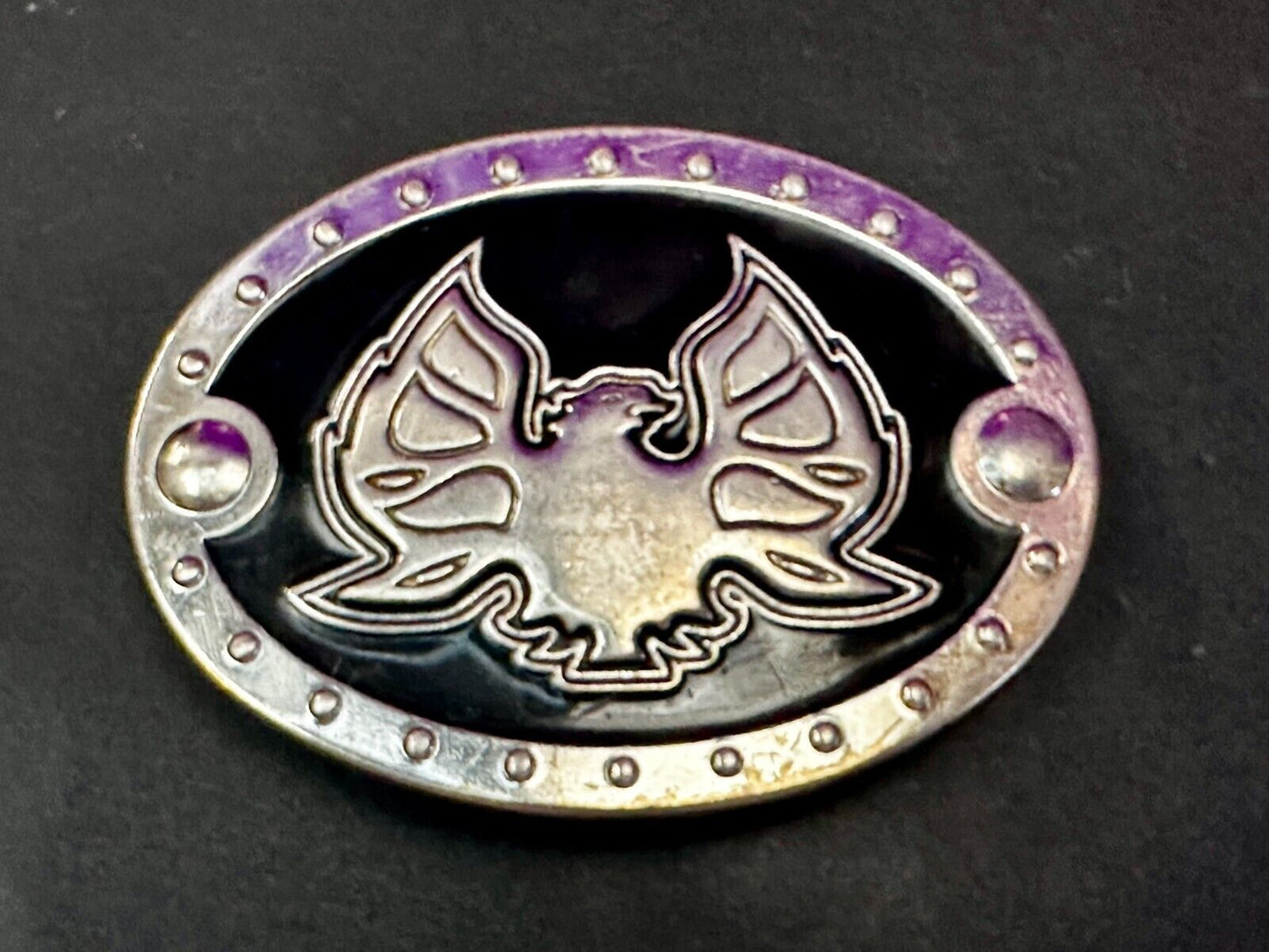 American Pride Flying Patriotic Bald Eagle Studded Oval Belt Buckle