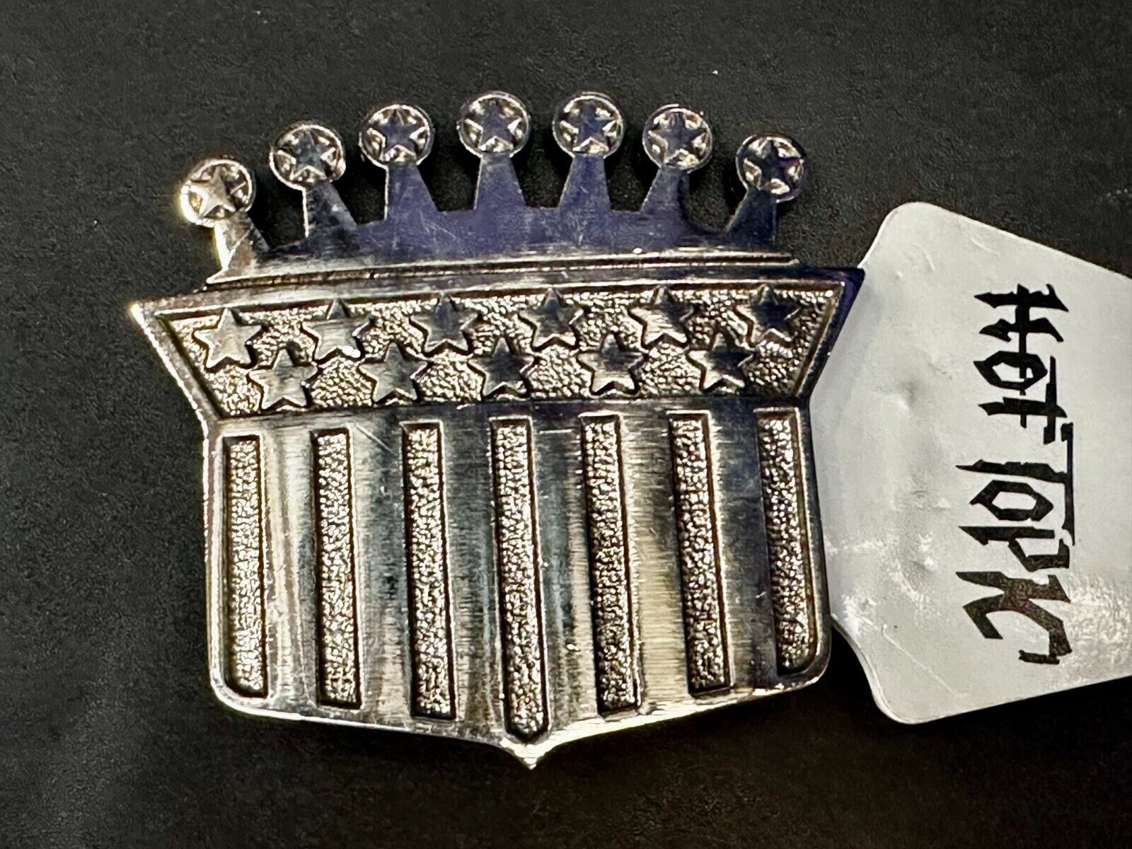 American Flag Style Crown The Originator Not The Imitator Belt Buckle Made in US