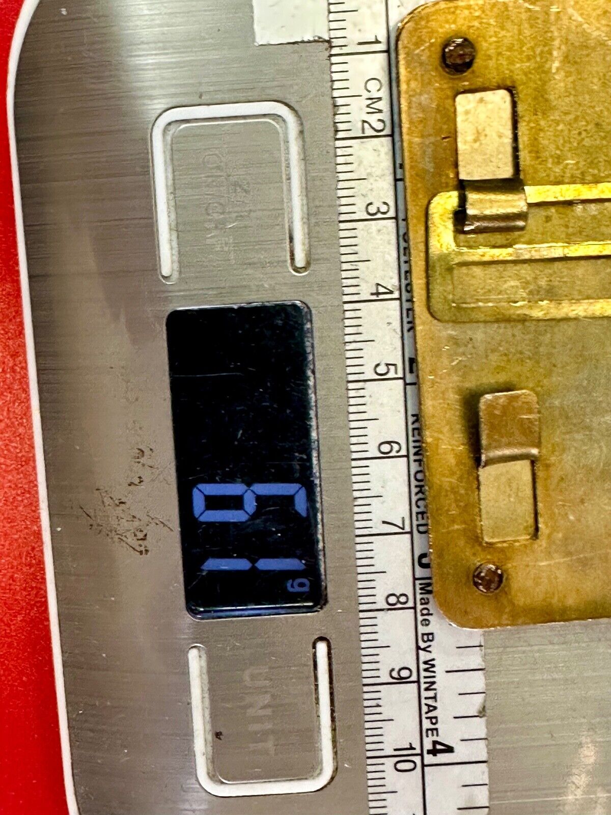 Unique Iron Cross Emblem on gold tone dress vintage belt buckle