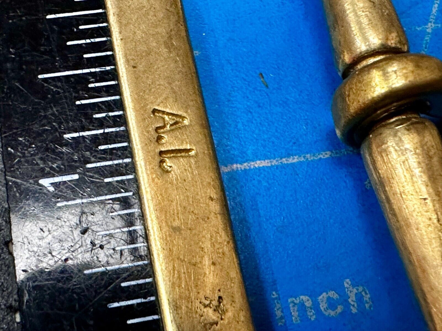 A.I. Brand Center Bar Hippy Uniform Vibe Solid Brass Replacement Belt Buckle