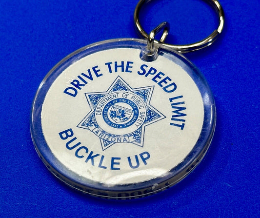 Arizona Department Of Public Safety Keychain - Drive The Speed Limit