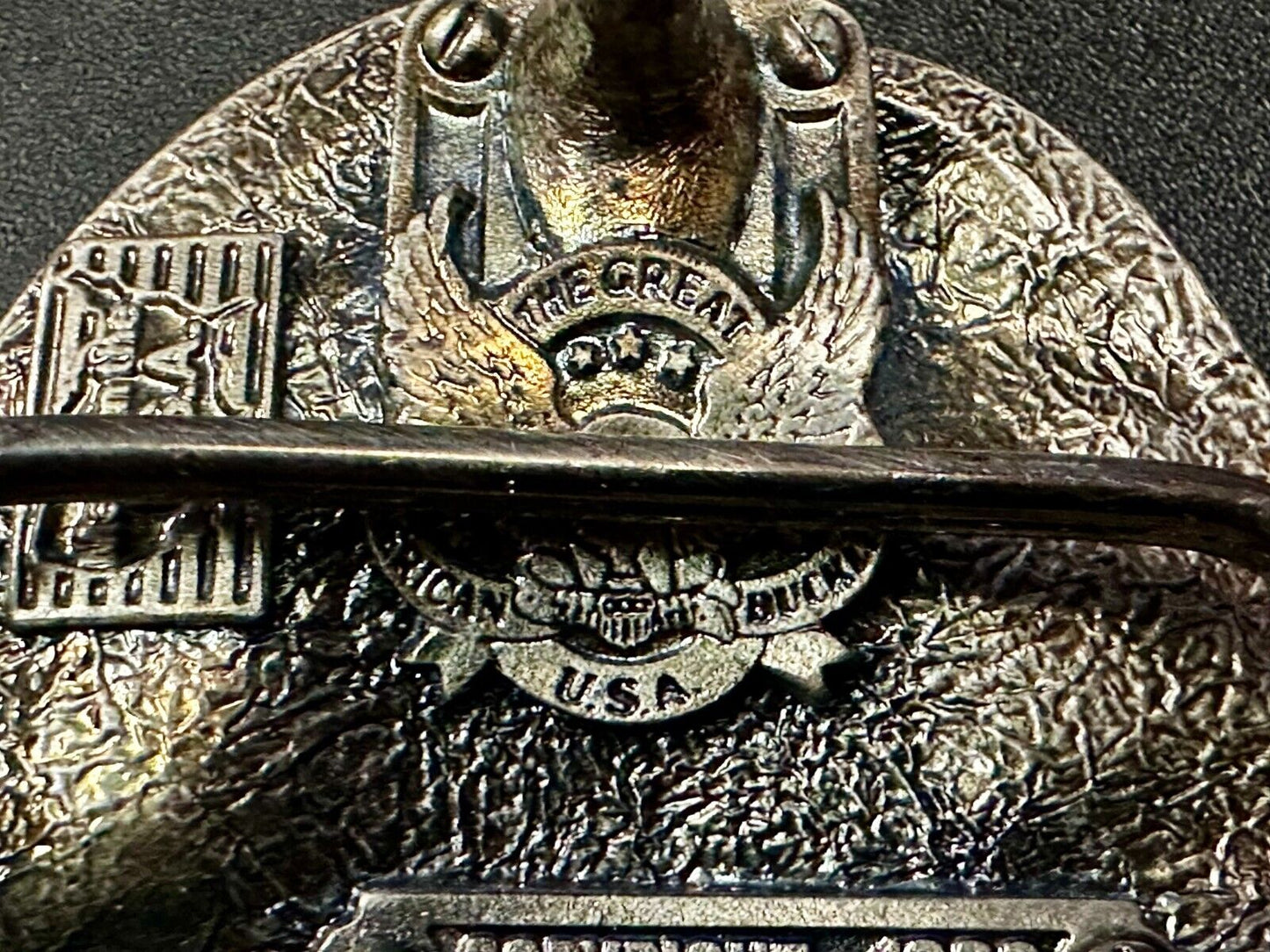 A Breed Apart Construction Worker Commemorative Vintage 1988 Belt Buckle