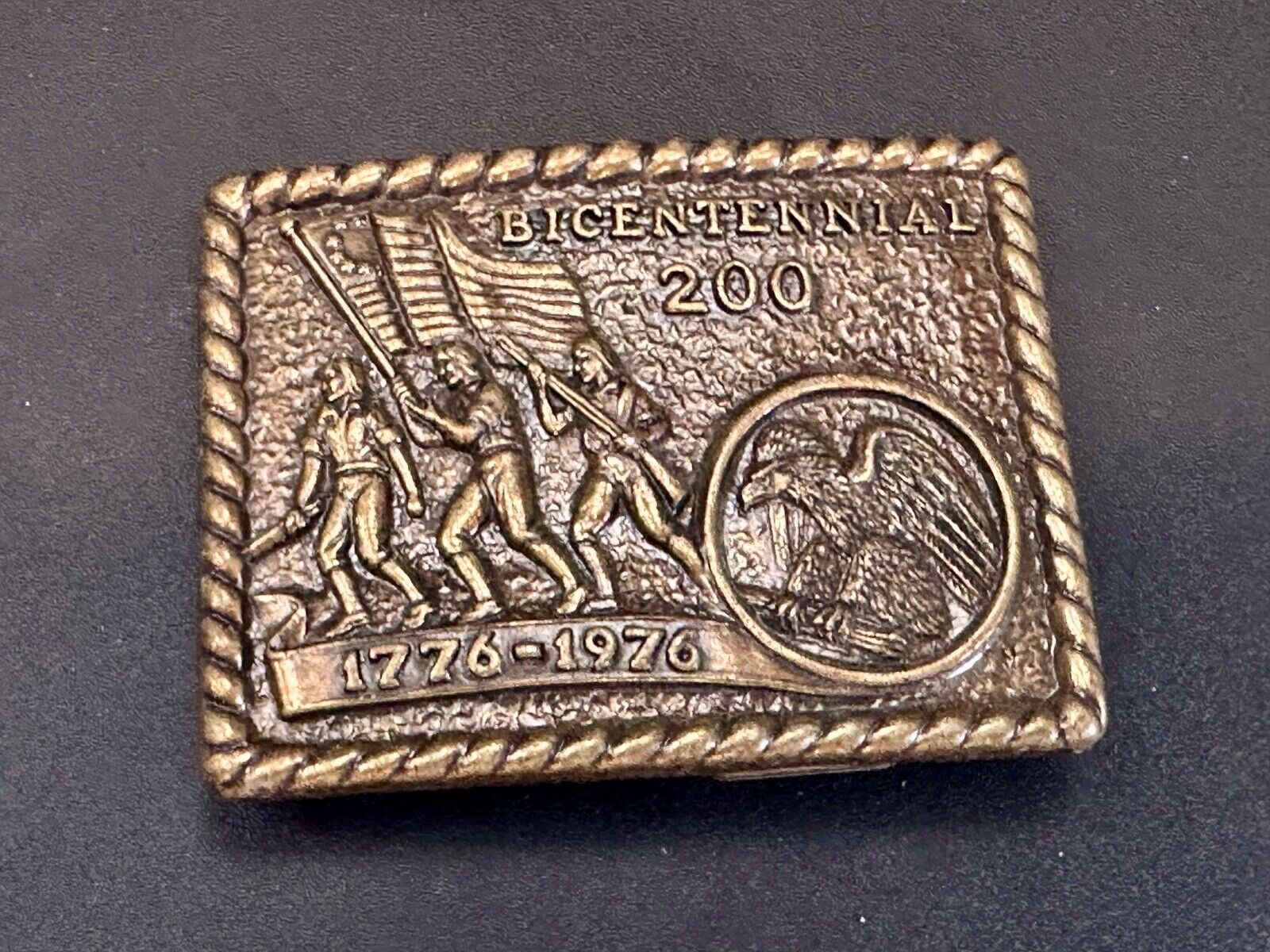Vintage Bicentennial 200 year celebration NOS USA made belt buckle by CPI