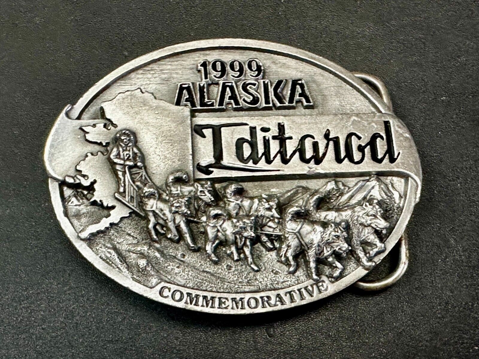 1999 Alaska Iditarod Commemorative Belt Buckle by Siskiyou