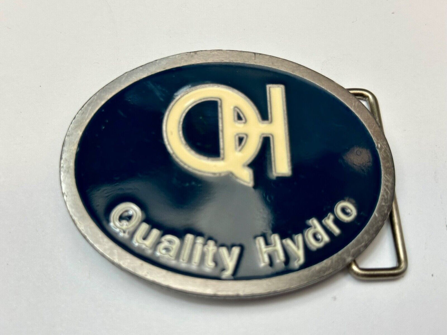 Vintage  QH Quality Hydro Promotional Company Prairie, WI  belt buckle