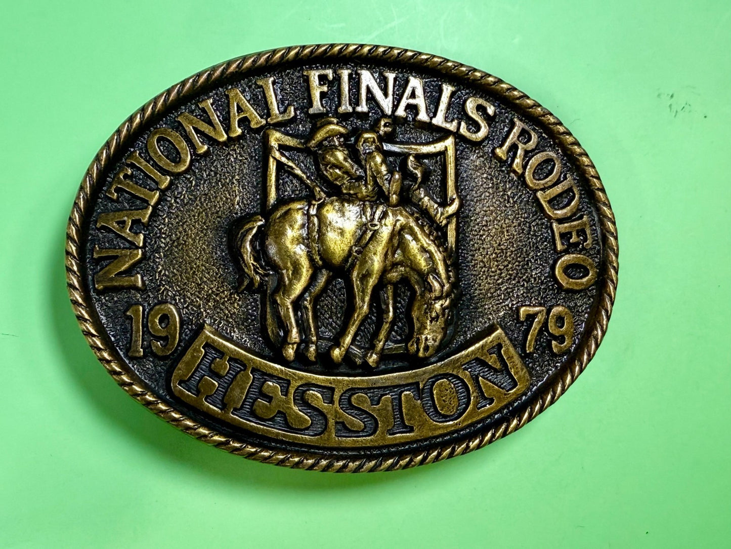 1979 Hesston NFR National Finals Rodeo Cowboys Western 5Th Edition Belt Buckle