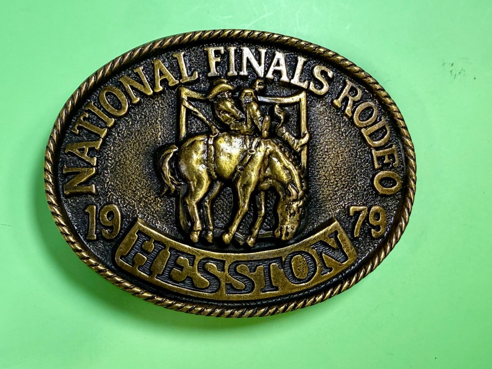 1979 Hesston NFR National Finals Rodeo Cowboys Western 5Th Edition Belt Buckle