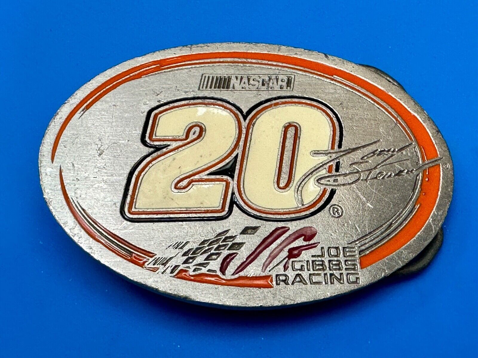 20 Tony Stewart Nascar 2001 Licensed Great American Products Gibbs Belt Buckle