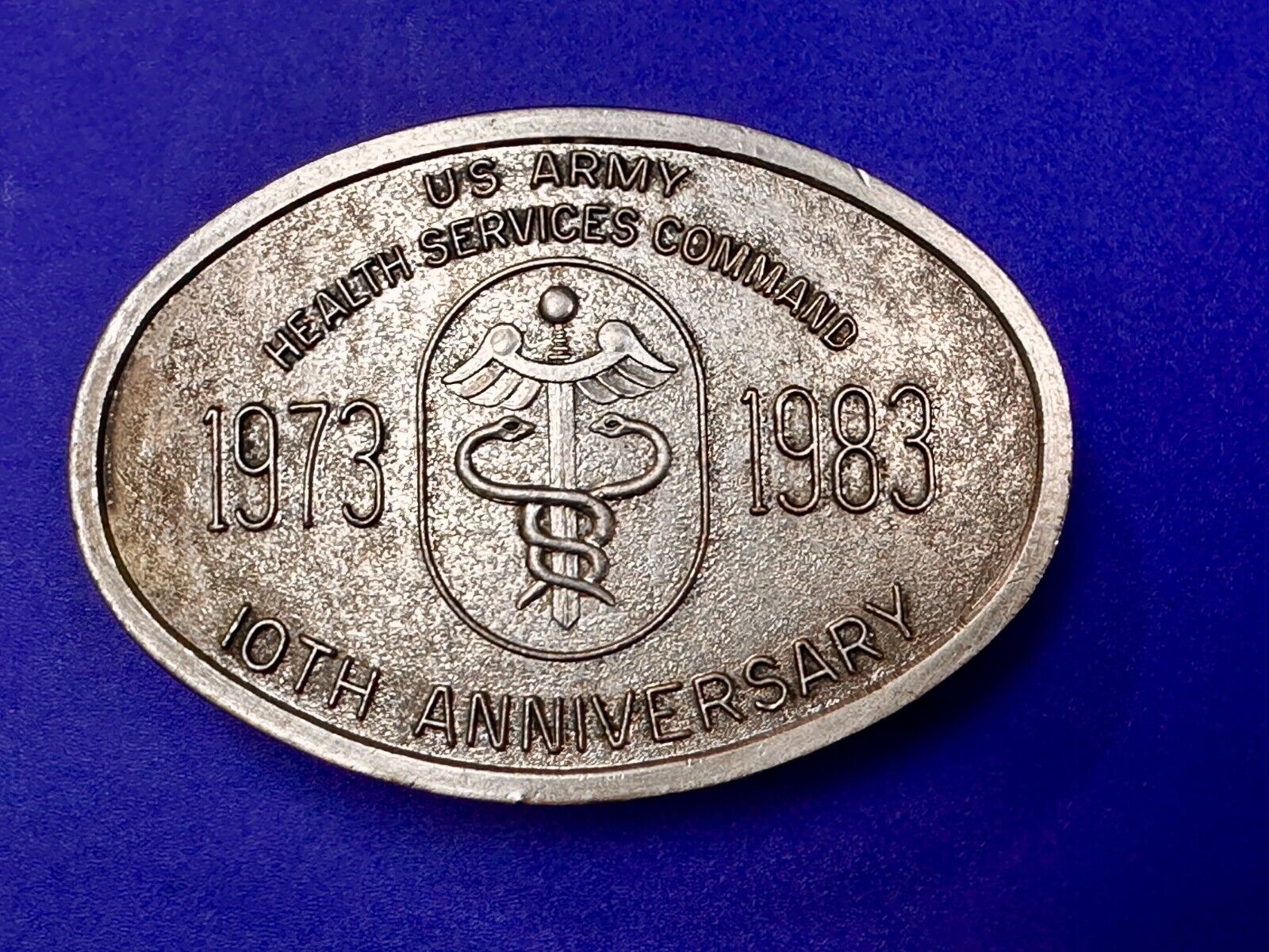 US Army Health Service Command 10th Anniversary Limited Edition Belt Buckle