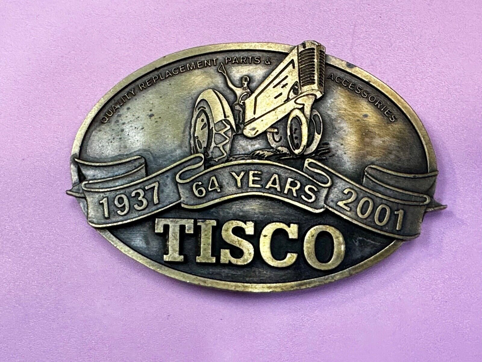TISCO Tractor Implement Supply Replacement Parts 64 years, 2001 Belt Buckle