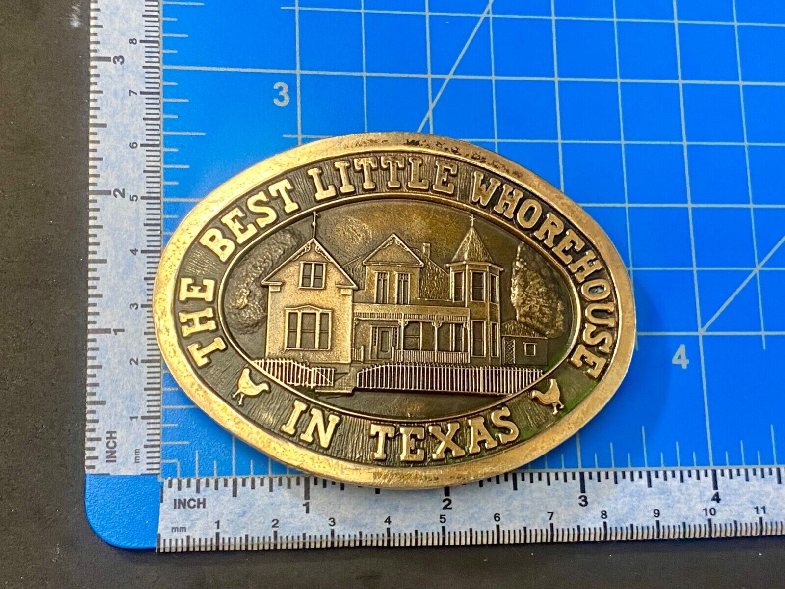 The Best Little Whorehouse in Texas Burt Dolly belt buckle Movie Wrap Crew Gift!