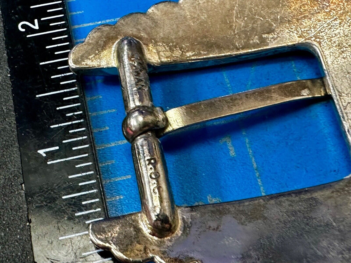 Unique Raised Dimensional Vintage Replacement Ornate 3" Wide Belt Buckle