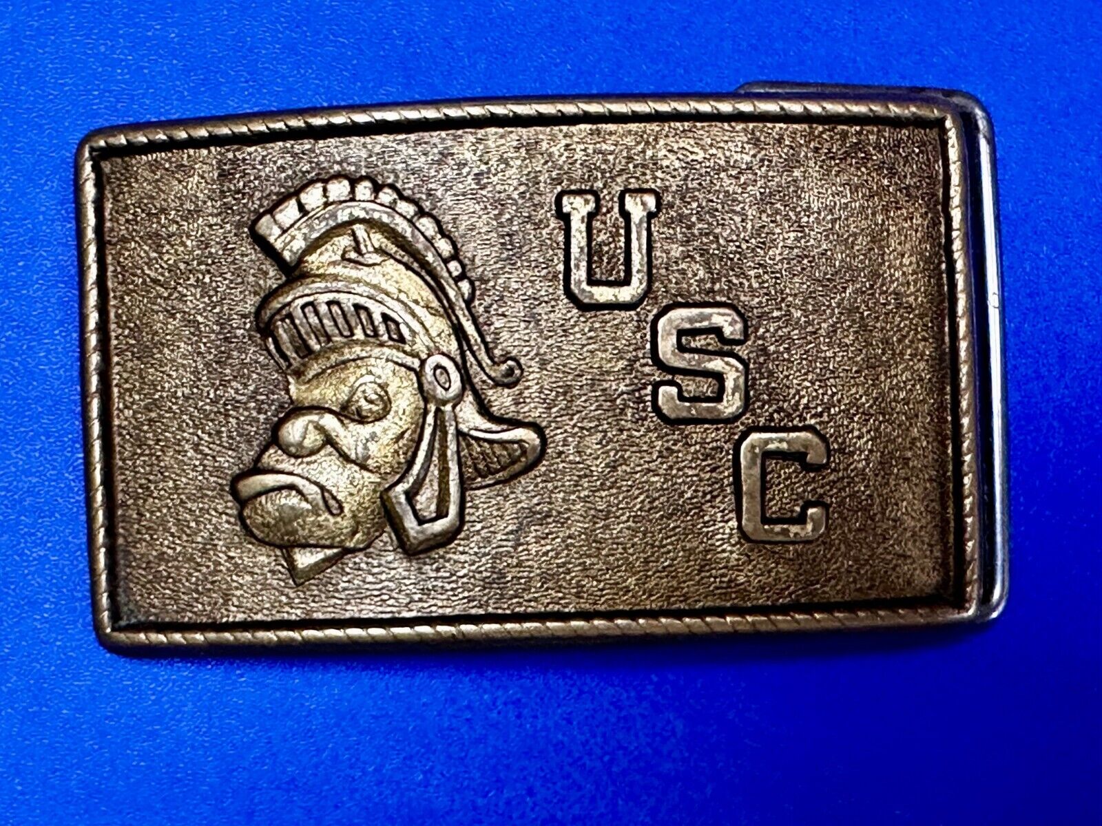 USC University Of Southern California Trojans Football Sports VTG Belt Buckle