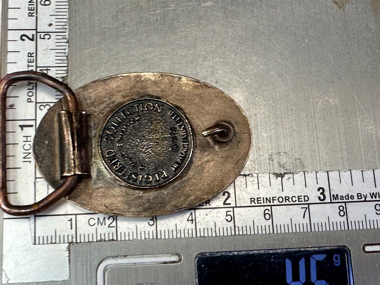 United States Of America USA Emblem, Seal Small Brass Heritage Mint Belt Buckle