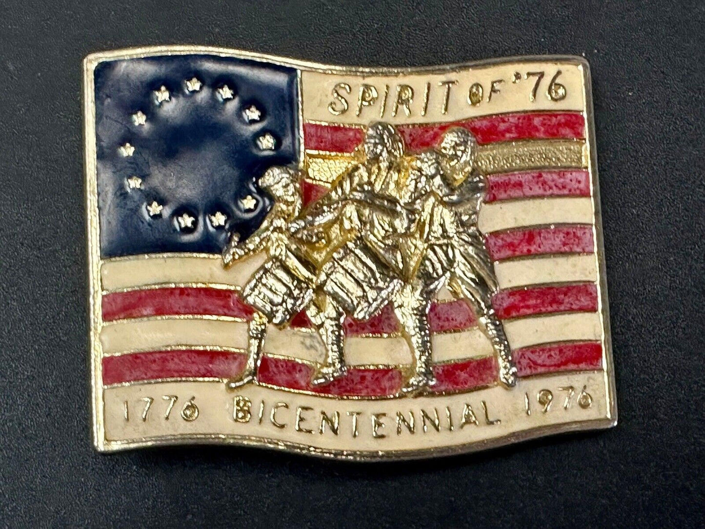 USA Flag The Spirit of 76 - Patriotic American Marching Band belt buckle