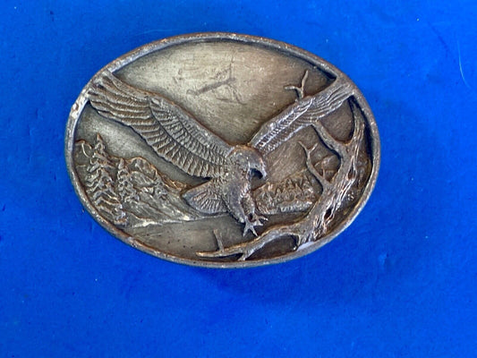 A-15 Siskiyou Belt Buckle - Flying Diving Hunting Majestic Eagle 