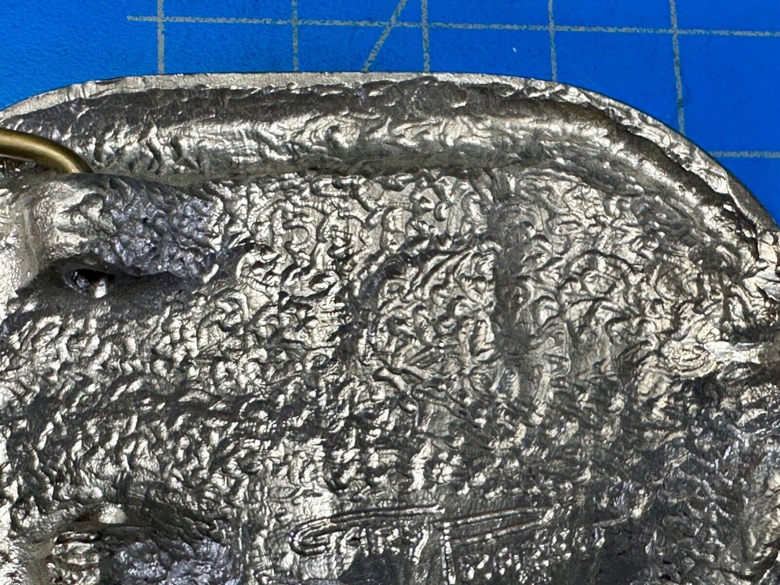 Utah Railway Co Vtg Train Railroad 83 Years - Gary Prazen Sculpture Belt Buckle