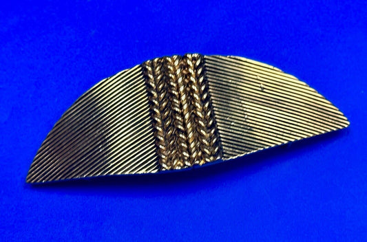 Two piece Leaf Theme Interlocking gold color belt buckle by Accessocraft NYC