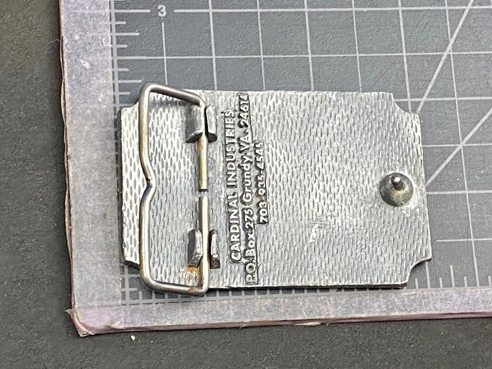 Vintage Institute of mining technology belt buckle - University of Alaska 